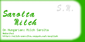 sarolta milch business card
